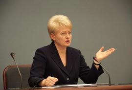 Dalia Grybauskaite.