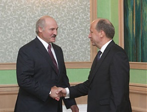 Alexander Lukashenko and Andrius Kubilius. Minsk, 28.06.2010.