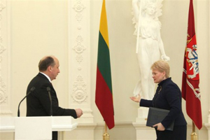 PM Andrius Kubilius and president Dalia Grybauskaite. Vilnius, 23.05.2011. Photo: president.lt 