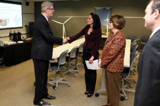 Valdis Zatlers at the Suzlon Wind Energy. Chicago, 5.04.2011. Photo: president.lv