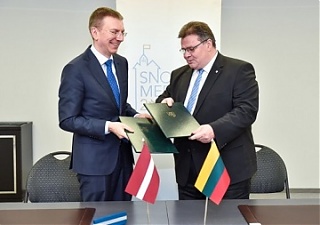 Edgars Rinkevics and Linas Linkevicius. Photo: urm.lt. 