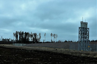 Конец наземной трубы, до берега Балтийского моря 1,5 км. Санкт-Петербург/Выборг, 06.04.2017.